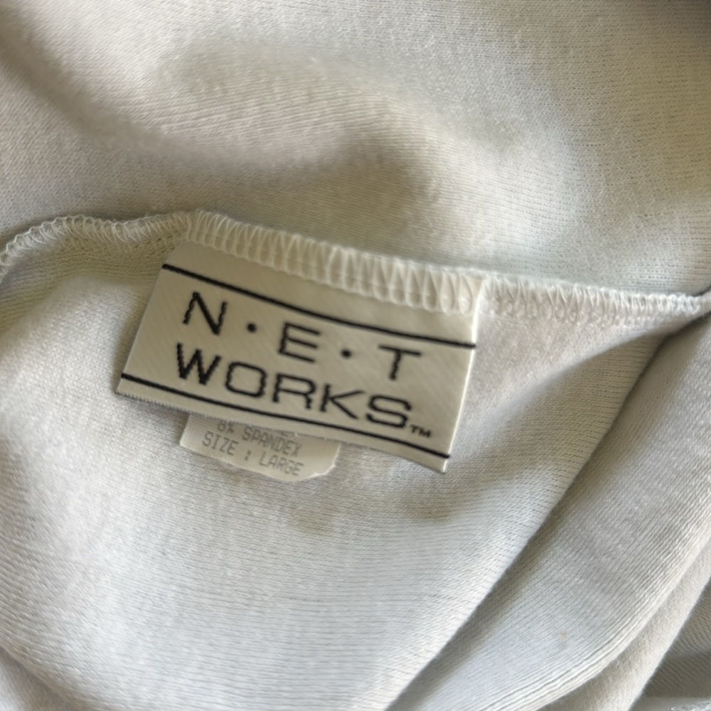 Vintage NET Works Silver Women's tank Top large - Picture 5 of 6
